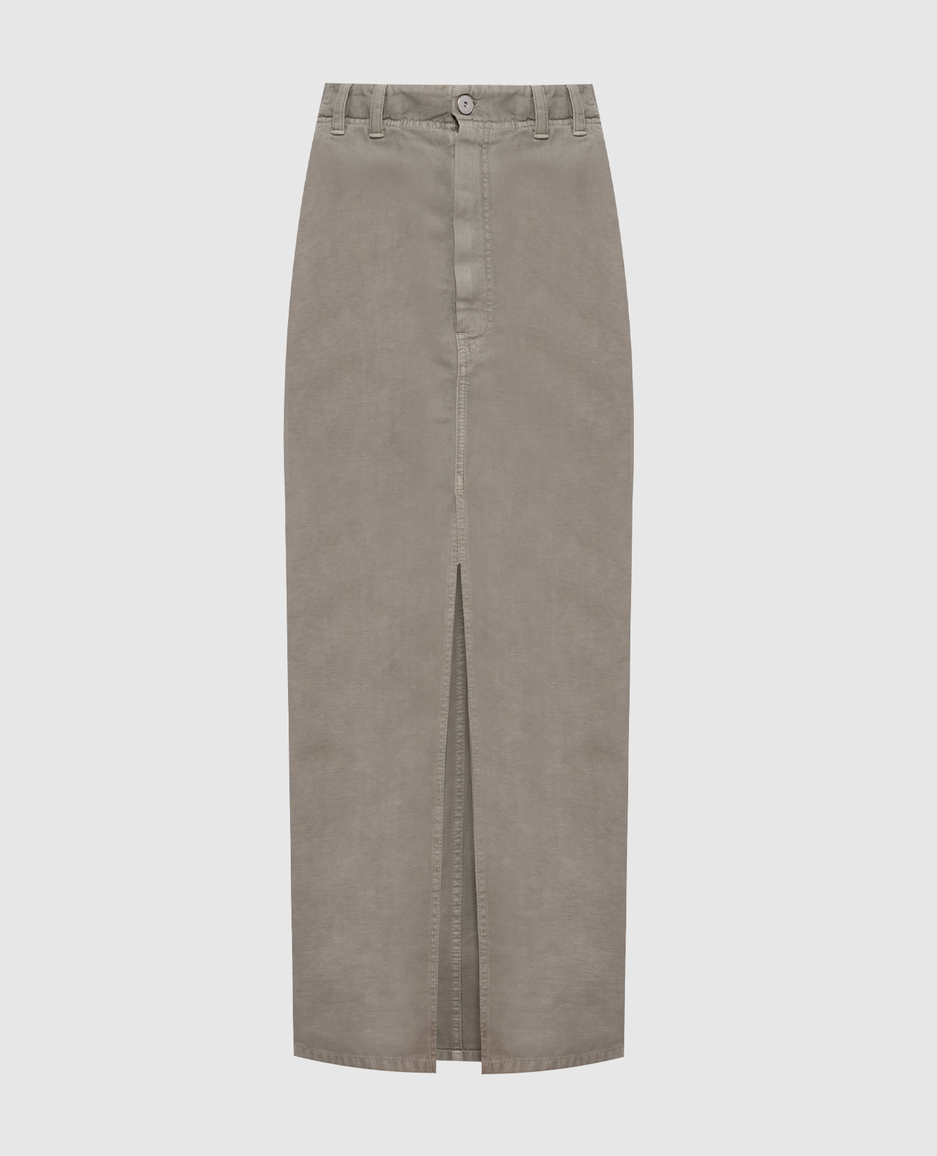 

Зеленая джинсовая юбка Chino с льном, Зеленый, Юбки прямые