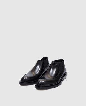 Jil Sander Черные кожаные низкие челси J15WR0020P7032