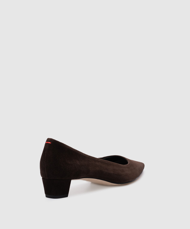 Aeyde Коричневі замшеві туфлі Judi PUFIRP30BL123FW24953017 зображення 3
