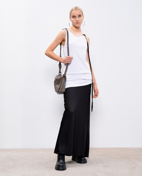 Ann Demeulemeester Білий топ з принтом Dieter 2402WJTO2035FA045