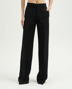 Ann Demeulemeester Чорні штани Maaike з тасьмою 2401WTR16FA423