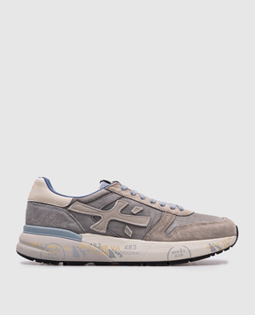 Premiata Серые комбинированные кроссовки MICK MICK