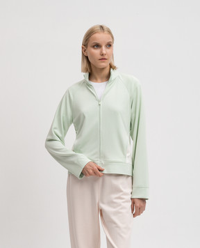 Max Mara Зеленая спортивная куртка GALLI с принтом логотипа GALLI