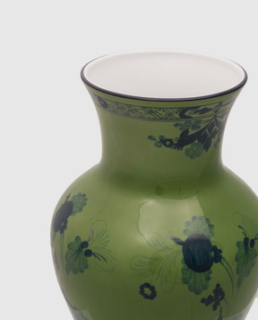 Ginori 1735 Зеленая фарфоровая ваза Ming Oriente Italiano 016RG02FG6133010300236