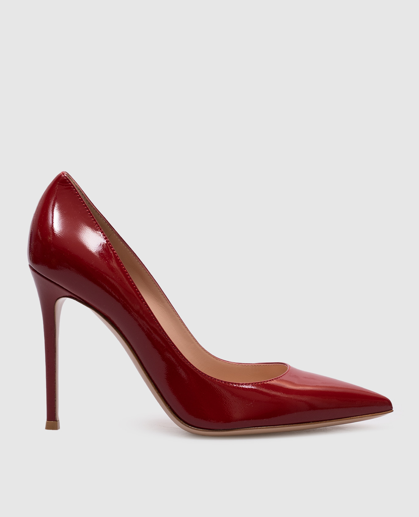 

Красные кожаные лакированные туфли GIANVITO, Красный, Туфли