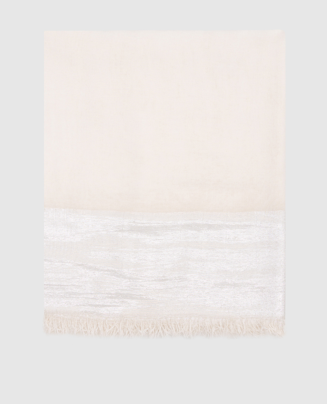 Бежевый платок с люрексом