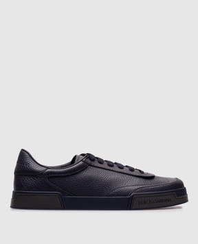 Dolce&Gabbana Синие кожаные кроссовки Portofino Yacht A20190A6A88