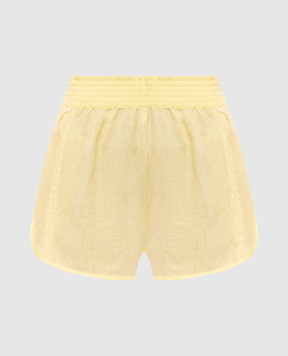 Ermanno Scervino Желтые шорты из льна D464P300NZM