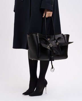 Balenciaga Черная кожаная сумка Bel Air Carry All 8356702ABAW