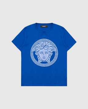 Versace Дитяча синя футболка Medusa 10183421A12978