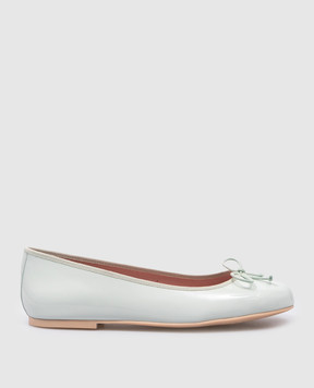 Pretty Ballerinas Дитячі шкіряні лаковані блакитні балетки Hermione 48403