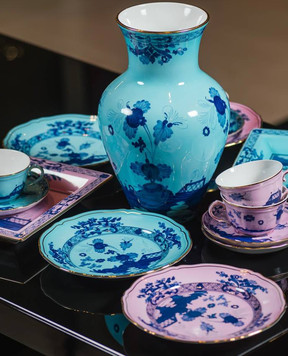 Ginori 1735 Розовая фарфоровая чашка для чая Oriente Italiano 220 мл 003RG00FTZ401010220