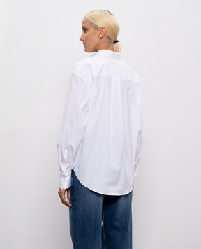 Brunello Cucinelli Біла сорочка з ланцюжком моніль M0091MY516