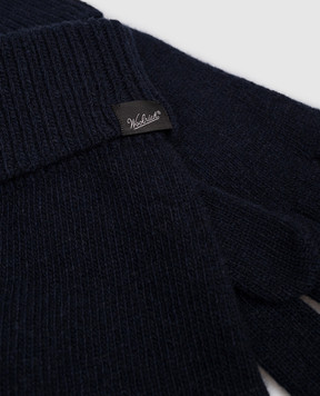 Woolrich Голубые перчатки с шерстью с нашивкой логотипа CFWOAC0347MRUF0659