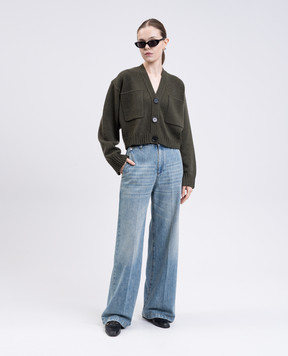 PROENZA SCHOULER Зелений кардиган Sofia з кашеміру та вовни R2537593KW154