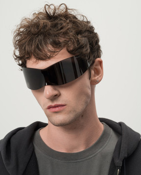 Balenciaga Чорні сонцезахисні окуляри Panther Mask 768060T0003m