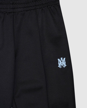 AMIRI Детские черные спортивные брюки с логотипом AKPATP1002