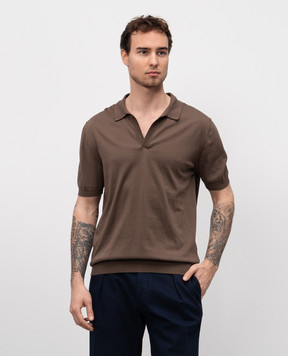 Cashmere&Whiskey Коричневе поло MB004B