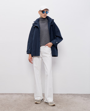 Max Mara Weekend Серый свитер BORGIA из шерсти BORGIA