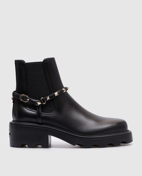 Valentino Чени кожаные челси ROCKSTUD 5W0S0KU2AWE