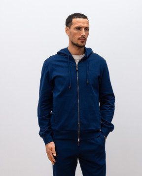 ISAIA Синя спортивна куртка з логотипом MF0018J0300
