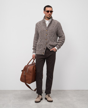 Brunello Cucinelli Белая рубашка с карманами ME8546666