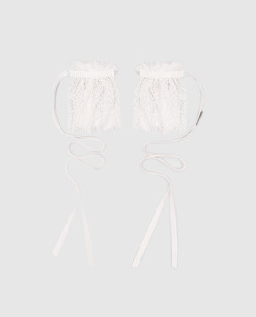 Ann Demeulemeester Белые манжеты Solmund из кружева B0012893RB042