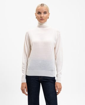 John Smedley Білий гольф LETTY з вовни мериноса LETTY