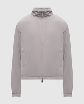 Cashmere&Whiskey Сіра двостороння куртка з вовною і кашеміром GM003SC1340476