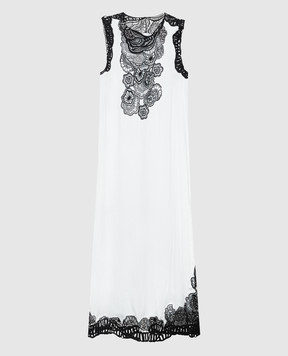 Jil Sander Біла сукня з мереживом J02CT0295J65022