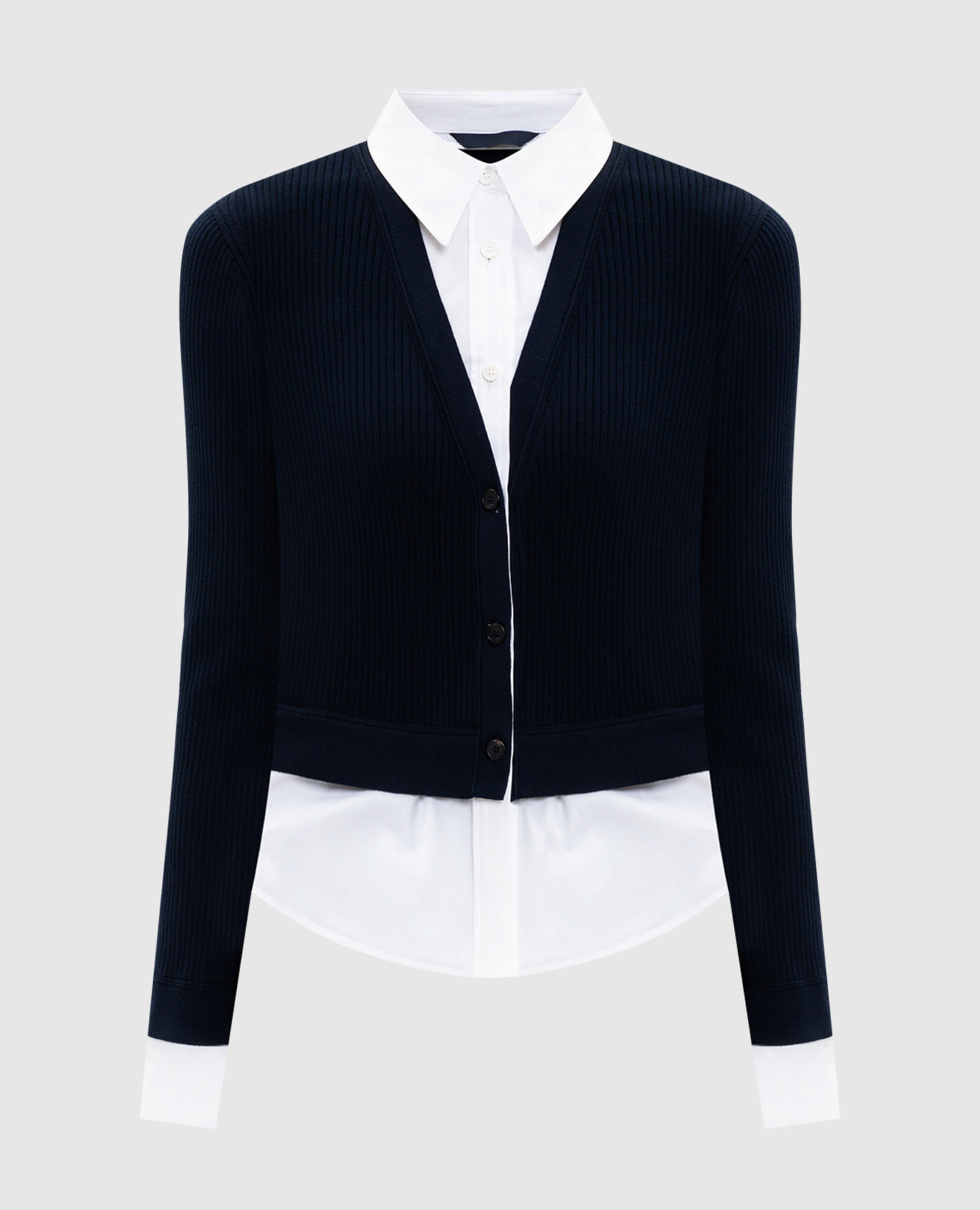 

Синий кардиган двойной конструкции, Кардиганы