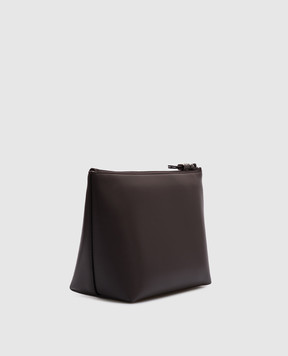Brunello Cucinelli Коричневый кожаный клатч MWTKD2716