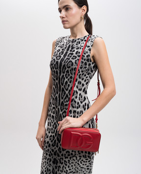 Dolce&Gabbana Червона шкіряна сумка крос-боді DG LOGO BB7289AW576