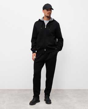 Brunello Cucinelli Черная спортивная куртка MM8319069G
