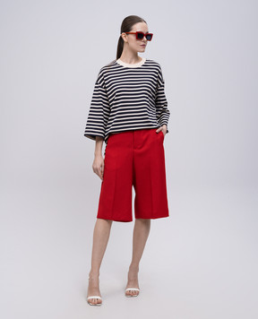 Ami Paris Червоні бермуди з вовни FSO509WV0068