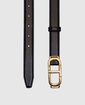 Tom Ford Черный кожаный ремень с логотипом WB293LCL056X