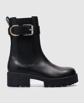 Givenchy Черные кожаные челси Voyou chelsea с эмблемой 4G BE604UB22S
