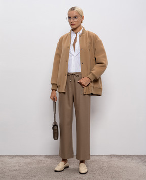 Max Mara Weekend Бежевий бомбер ADORNI з вовни ADORNI