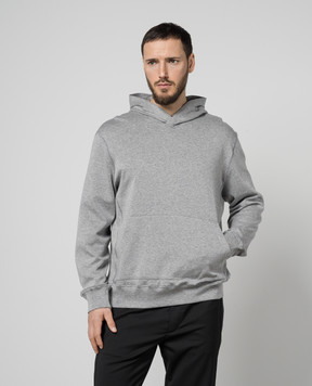 ISAIA Сіре худі з вишивкою MFA060J0300
