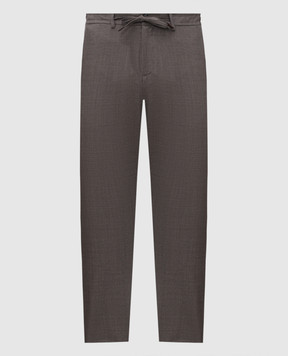 Canali Сірі штани з вовни AS04998U1659