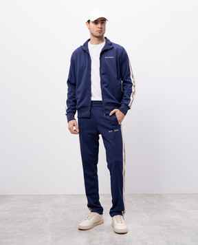 Palm Angels Фиолетовая спортивная куртка с лампасами PMBD058C99FAB002