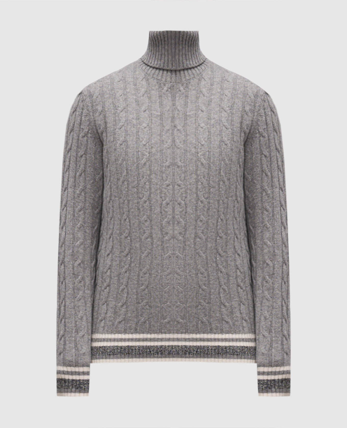 

Серый свитер с шерстью в узор, Свитера