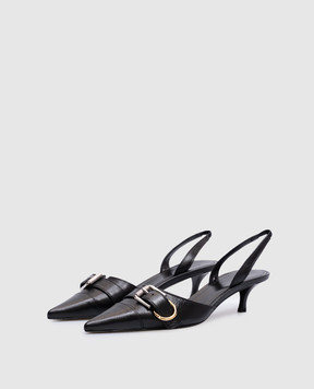 Givenchy Черные кожаные босоножки Voyou BE308XE257