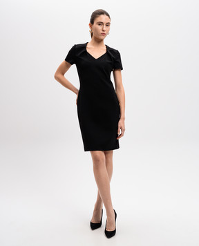 Givenchy Чорна сукня міні з брендовою фурнітурою BW22AF30RB
