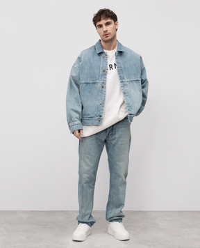 Fear of God Блакитні джинси з патчем логотипа FGE240408DNMm