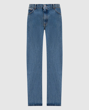 Vetements Сині джинси з патчем логотипа UH76DP400LB3w