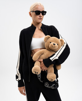 Palm Angels Коричневый рюкзак в виде медведя Bear in mind с логотипом PWNB012C99FAB001