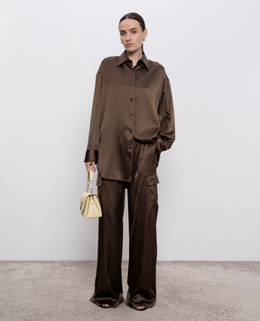 Tom Ford Коричневі карго із шовку PAW632FAX881