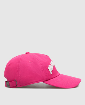 Palm Angels Рожева кепка з вишивкою логотипа PWLB036S25FAB001