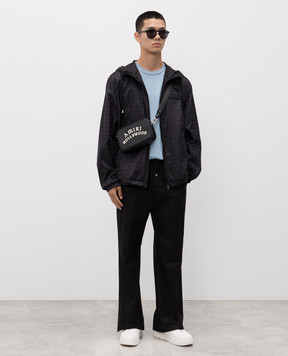 AMIRI Черная ветровка в монохромный узор AMOULW1039